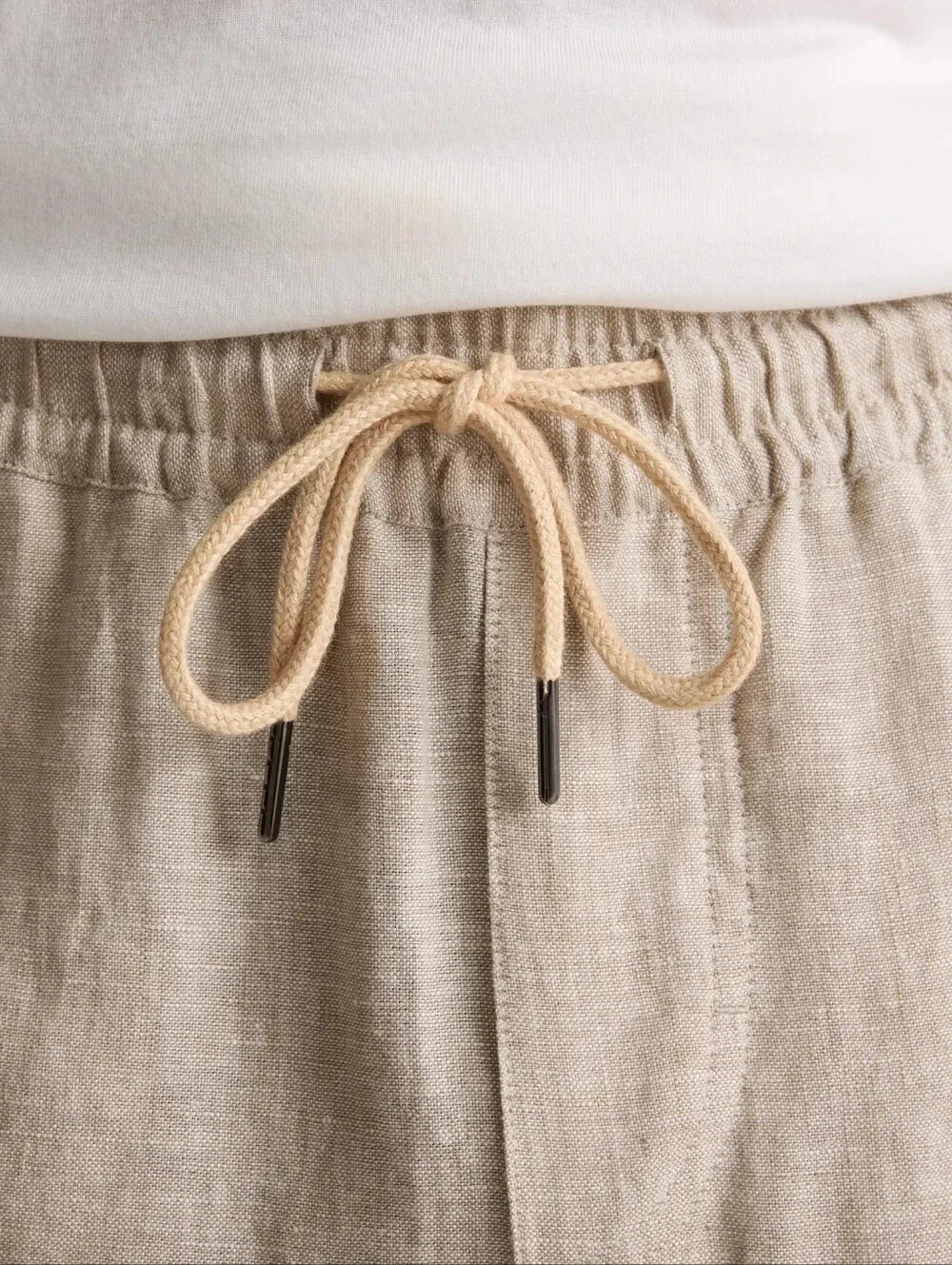 Quince 100% European Linen Drawstring Beach Pants Size M